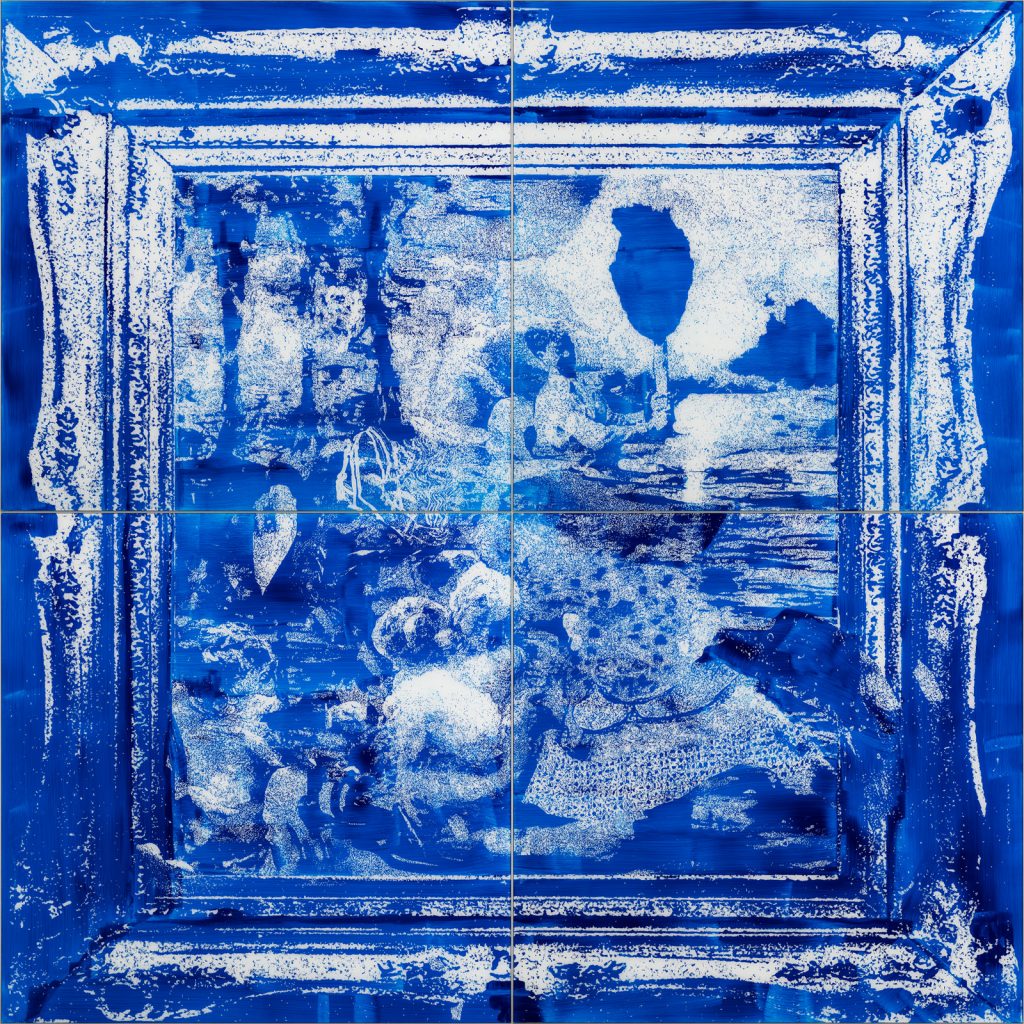 azulejo 1, 2014, acrylic on acrylic glass, 200 x 200 cm (4-part)