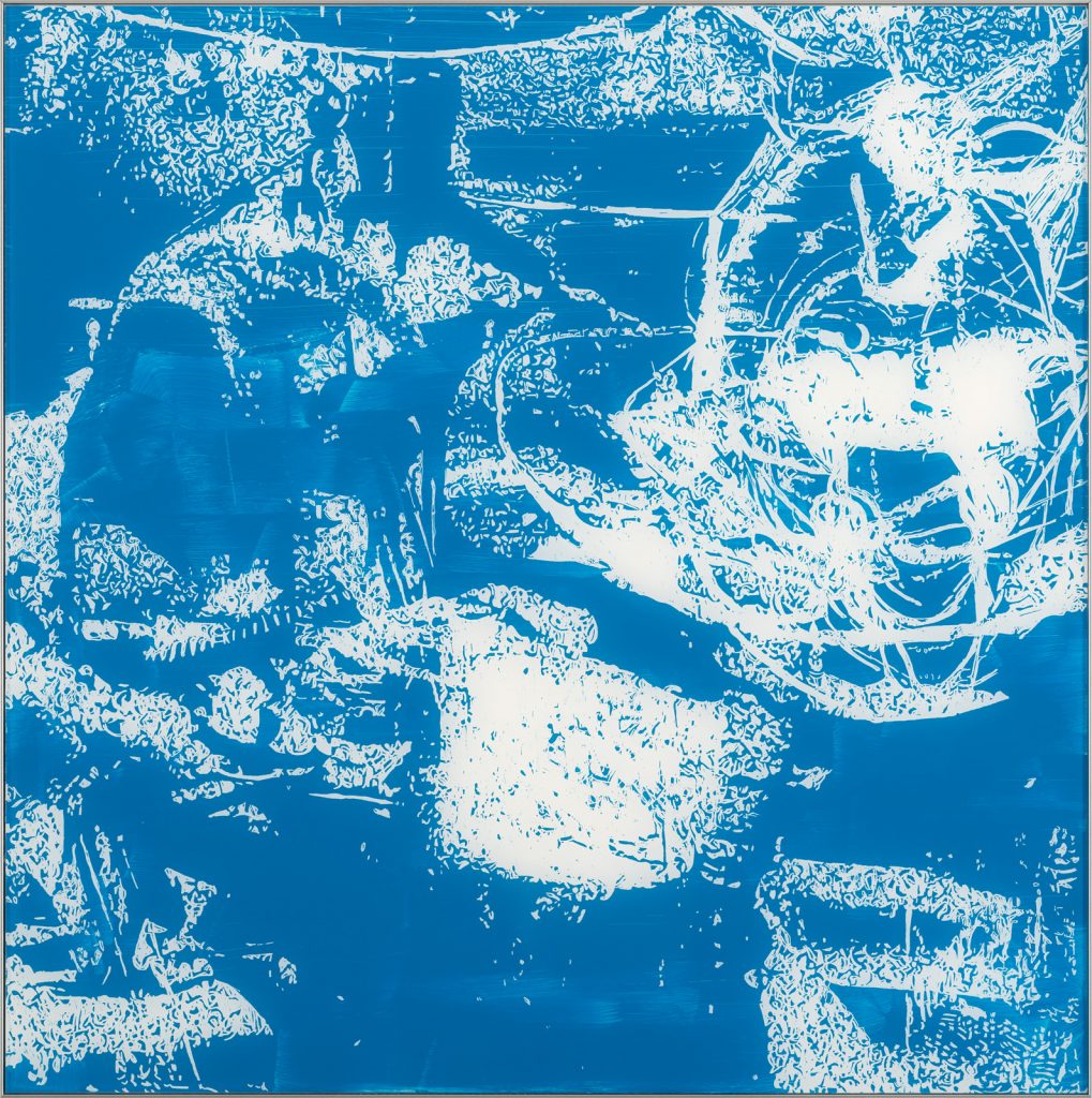 blueprint 7, 2014, acrylic on acrylic glass, 50 x 50 cm